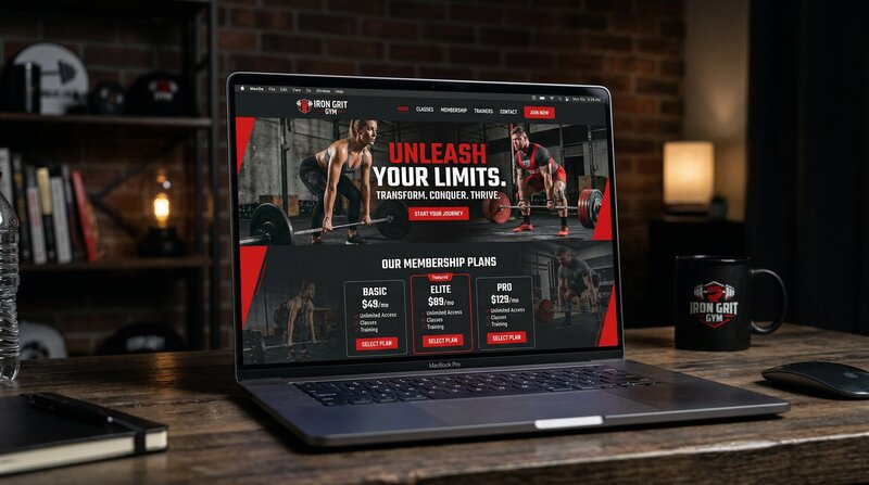 Gym website template